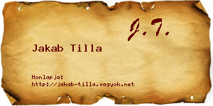 Jakab Tilla névjegykártya